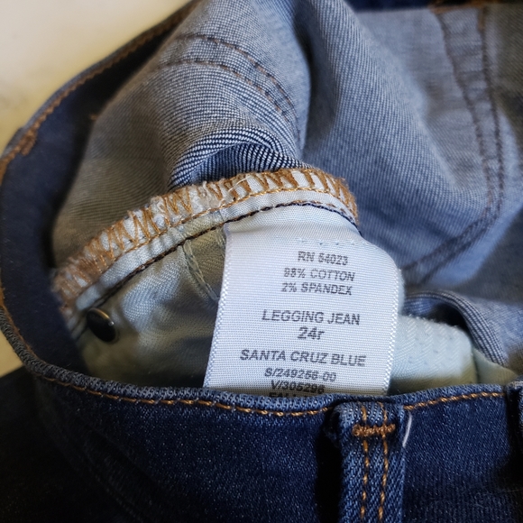 Gap Legging Jean Santa Cruz Blue 24 Regular - Picture 6 of 10